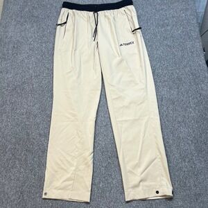 Adidas Terrex Beige Jogger Pants Mens Size L Lightweight Outdoor Adventure
